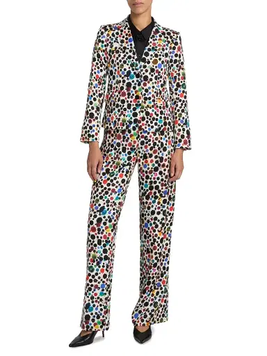 Libertine Women's Orpheus Silk-Blend Short Jacket - White Multi | Thumbnail 2 Libertine Women's Orpheus Silk-Blend Short Jacket - White Multi | Thumbnail 2