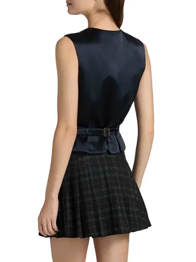 Ronny Kobo Women's Lily Plaid Vest | Thumbnail 5