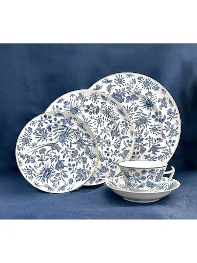 Mottahedeh Sacred Bird & Butterfly Porcelain Coup Bowl | Thumbnail 2 Mottahedeh Sacred Bird & Butterfly Porcelain Coup Bowl | Thumbnail 2
