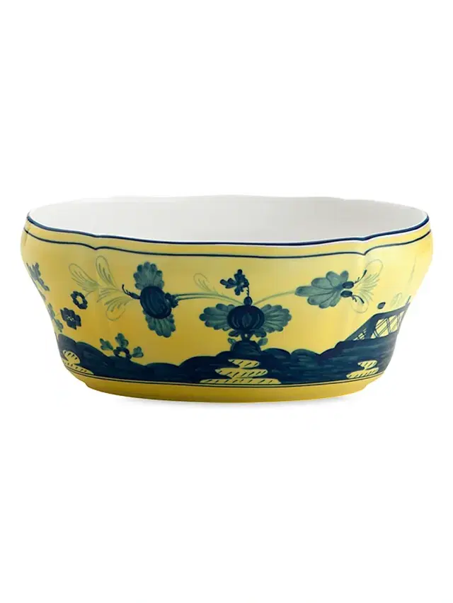 Oriente Italiano Oval Salad Bowl - Citrino