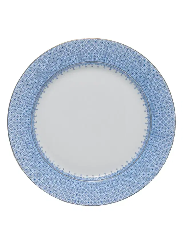 Cornflower Lace Plate - Light Blue Bread Plate