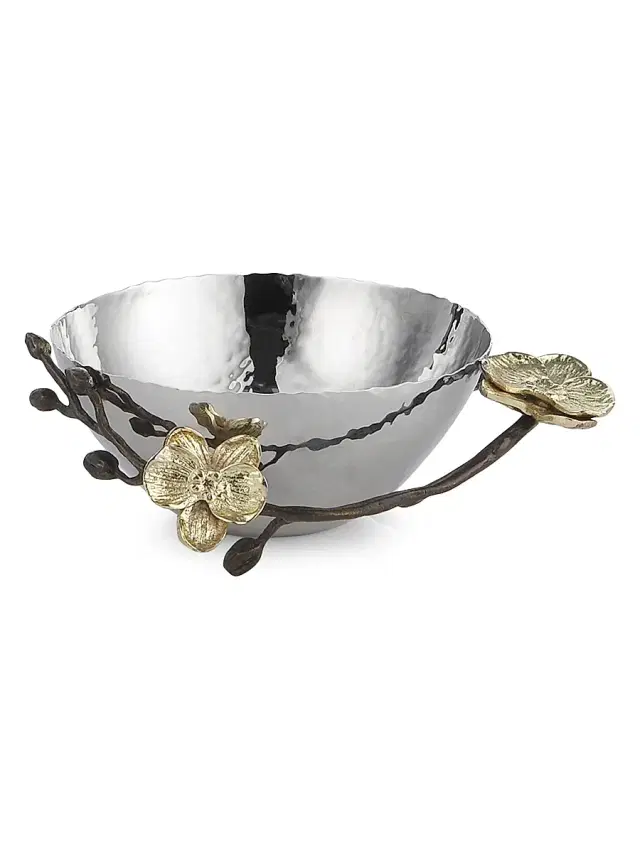 Michael Aram Gold Orchid Nut Bowl