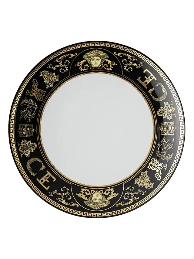 Virtus Gala Porcelain Salad Plate - Black