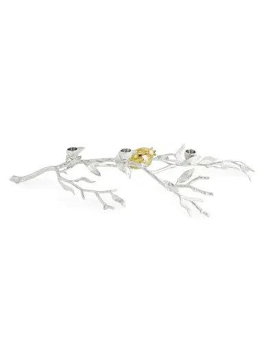 Michael Aram Pomegranate Silver & Gold Low Candleholder | Thumbnail 2