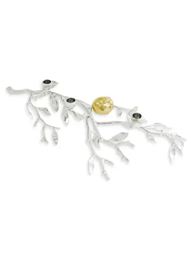 Michael Aram Pomegranate Silver & Gold Low Candleholder | Thumbnail 3