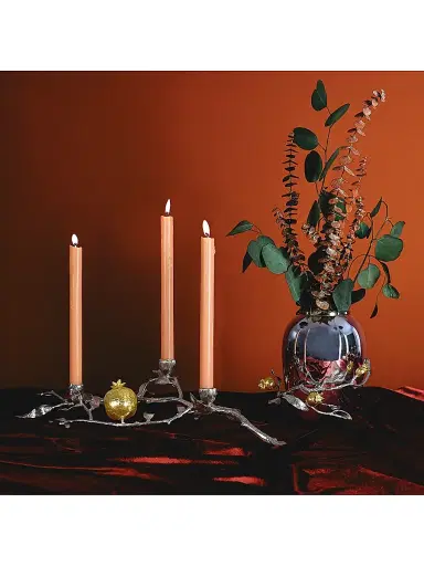 Michael Aram Pomegranate Silver & Gold Low Candleholder | Thumbnail 6