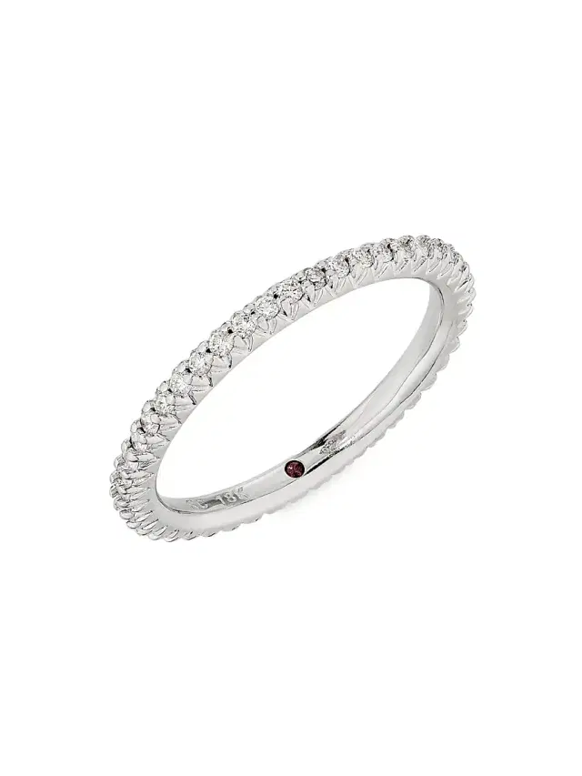 Women's Tiny Treasures Diamond & 18K Yellow Gold Ring - White Gold