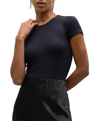 Majestic Filatures Women's Soft Touch Crewneck T-Shirt - Navy | Thumbnail 7 Majestic Filatures Women's Soft Touch Crewneck T-Shirt - Navy | Thumbnail 7