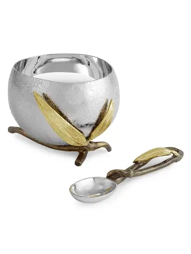 Michael Aram Zen Garden Nut Bowl & Spoon | Thumbnail 3 Michael Aram Zen Garden Nut Bowl & Spoon | Thumbnail 3