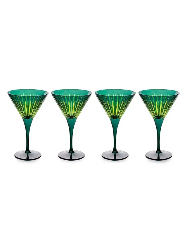 L'Objet Prism 4-Piece Martini Glass Set