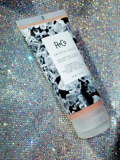 R+Co Women's Crystal Halo Balancing Scalp Scrub + Shampoo | Thumbnail 3 R+Co Women's Crystal Halo Balancing Scalp Scrub + Shampoo | Thumbnail 3