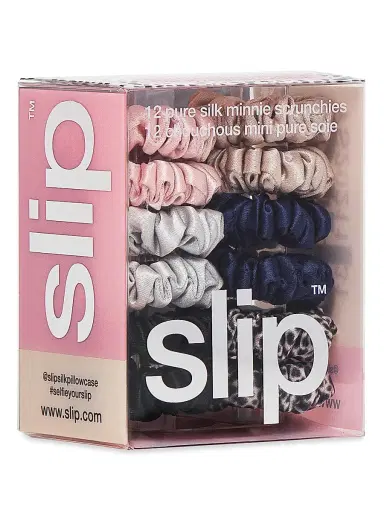 slip Women's Slip Pure Silk 12-Piece Mini Scrunchies Set - Classic - Classic | Thumbnail 2