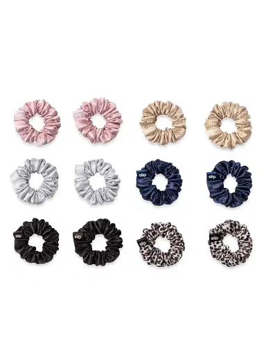 slip Women's Slip Pure Silk 12-Piece Mini Scrunchies Set - Classic - Classic | Thumbnail 3