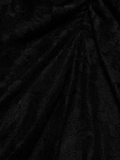 Toccin Women's Sylvie Lace Ruched Gown - Jet | Thumbnail 7