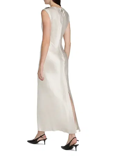 Jason Wu Collection Women's Embellished Washed-Twill Cap-Sleeve Gown | Thumbnail 5 Jason Wu Collection Women's Embellished Washed-Twill Cap-Sleeve Gown | Thumbnail 5