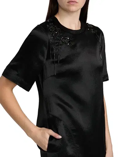 Jason Wu Collection Women's Embellished Appliqué Shift Minidress | Thumbnail 6 Jason Wu Collection Women's Embellished Appliqué Shift Minidress | Thumbnail 6