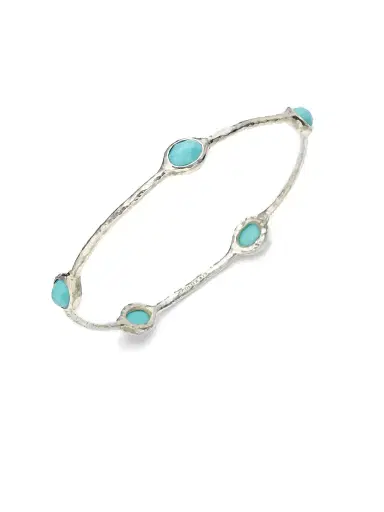 Ippolita Women's Rock Candy Turquoise & Sterling Silver Five-Stone Bangle Bracelet - Turquoise Silver | Thumbnail 1