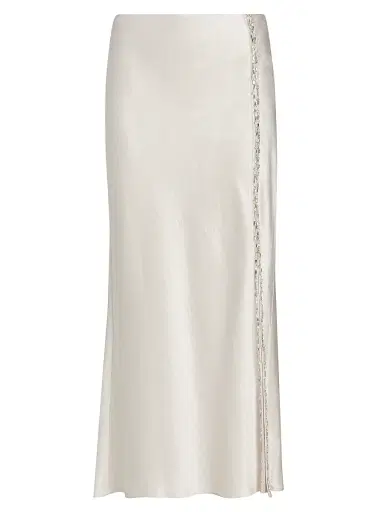 Jason Wu Collection Women's Embellished Washed-Twill Bias Midi-Skirt | Thumbnail 1 Jason Wu Collection Women's Embellished Washed-Twill Bias Midi-Skirt | Thumbnail 1