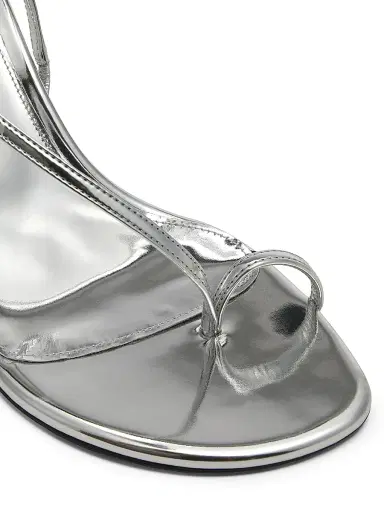 Proenza Schouler Women's Tee 85MM Satin Slingback Sandals - Silver - Size 12 | Thumbnail 5 Proenza Schouler Women's Tee 85MM Satin Slingback Sandals - Silver - Size 12 | Thumbnail 5