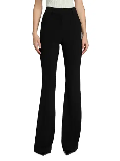 Proenza Schouler White Label Women's Kalea Compact Stretch Crepe Pants - Black - Size 12 | Thumbnail 3 Proenza Schouler White Label Women's Kalea Compact Stretch Crepe Pants - Black - Size 12 | Thumbnail 3