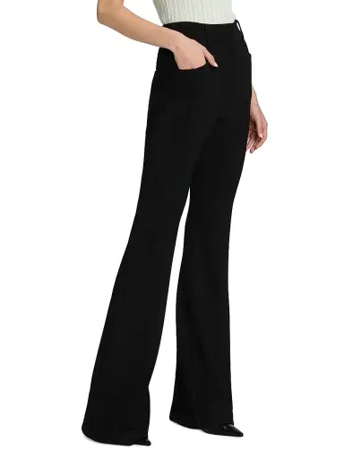Proenza Schouler White Label Women's Kalea Compact Stretch Crepe Pants - Black - Size 12 | Thumbnail 4 Proenza Schouler White Label Women's Kalea Compact Stretch Crepe Pants - Black - Size 12 | Thumbnail 4