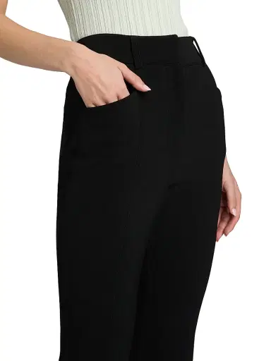 Proenza Schouler White Label Women's Kalea Compact Stretch Crepe Pants - Black - Size 12 | Thumbnail 6 Proenza Schouler White Label Women's Kalea Compact Stretch Crepe Pants - Black - Size 12 | Thumbnail 6