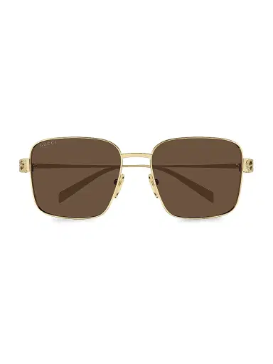 Gucci Women's Block Bending 54MM Square Sunglasses - Gold Brown | Thumbnail 2 Gucci Women's Block Bending 54MM Square Sunglasses - Gold Brown | Thumbnail 2