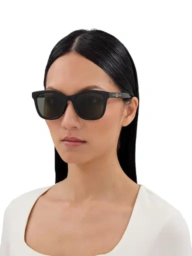 Gucci Women's Lines 55MM Square Sunglasses - Black | Thumbnail 2