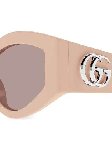 Gucci Women's GG Extruded 53MM Oval Sunglasses - Pink | Thumbnail 3 Gucci Women's GG Extruded 53MM Oval Sunglasses - Pink | Thumbnail 3