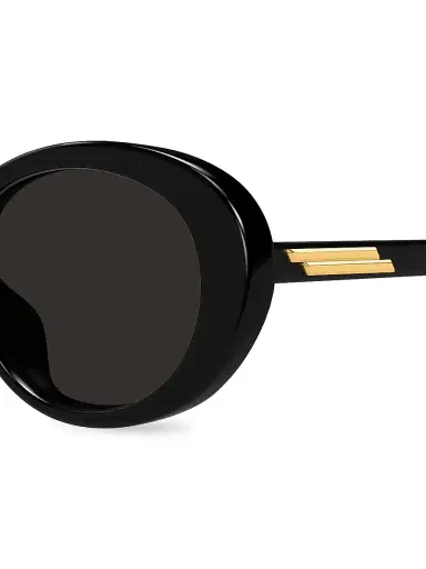 Bottega Veneta Women's 55MM Oval Sunglasses - Black | Thumbnail 5 Bottega Veneta Women's 55MM Oval Sunglasses - Black | Thumbnail 5