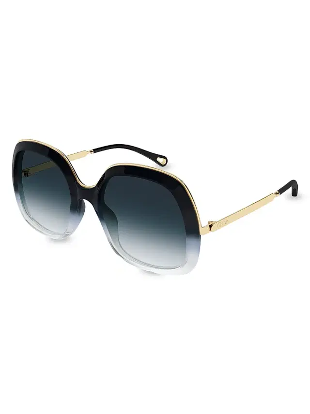 Women's Leia 56MM Rectangular Sunglasses - Grey