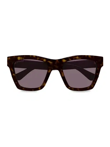 Gucci Women's Cat-Eye 54MM Gradient Plastic Sunglasses - Brown Pattern | Thumbnail 2