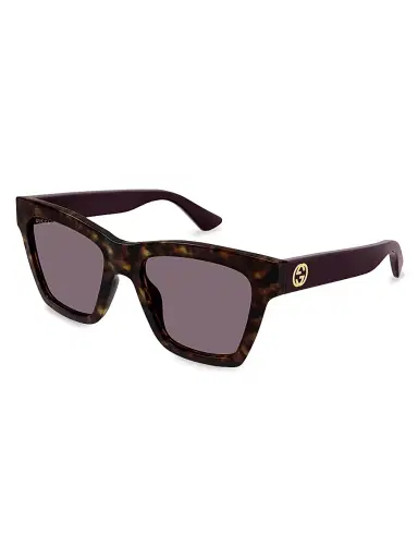 Gucci Women's Cat-Eye 54MM Gradient Plastic Sunglasses - Brown Pattern | Thumbnail 1