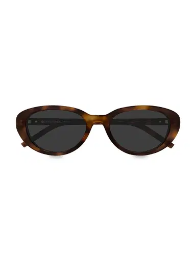Saint Laurent Women's 55MM Oval Sunglasses | Thumbnail 2