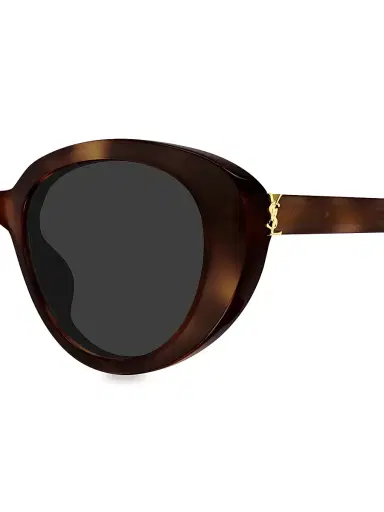 Saint Laurent Women's 55MM Oval Sunglasses | Thumbnail 3