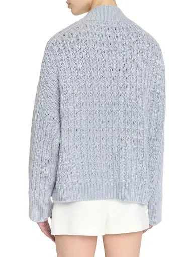 Malo Women's Anna Cashmere Cardigan - Sea Grey | Thumbnail 4