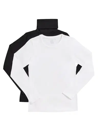MAJESTIC FILATURES Women's Soft Touch T-Shirts 2-Piece Gift Set - Blanc Noir - Size Large | Thumbnail 1 MAJESTIC FILATURES Women's Soft Touch T-Shirts 2-Piece Gift Set - Blanc Noir - Size Large | Thumbnail 1