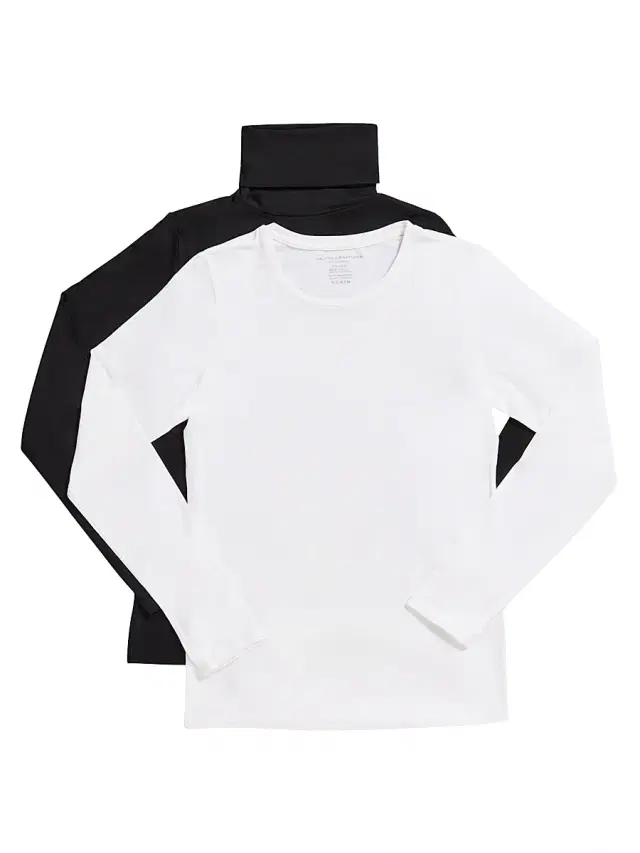 Majestic Filatures Women's Soft Touch T-Shirts 2-Piece Gift Set - Blanc Noir