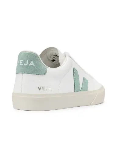 Veja Women's Campo Leather-Trim Low-Top Sneakers Sneakers - Matcha | Thumbnail 3