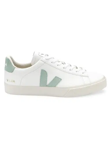 Veja Women's Campo Leather-Trim Low-Top Sneakers Sneakers - Matcha | Thumbnail 1