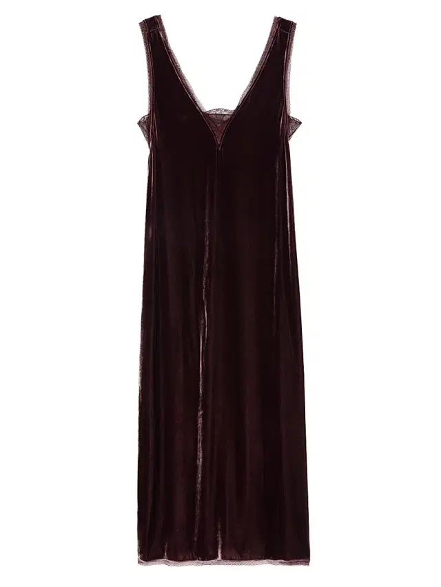 Zadig & Voltaire Women's Renzo Velvet Lace-Trimmed Midi-Slipdress - Burgundy