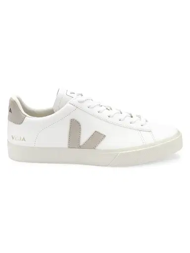 Veja Women's Campo Leather-Trim Low-Top Sneakers Sneakers - Extra White - Size 8.5 | Thumbnail 1 Veja Women's Campo Leather-Trim Low-Top Sneakers Sneakers - Extra White - Size 8.5 | Thumbnail 1