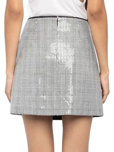 Zadig & Voltaire Women's Jaime Car Sequined A-Line Miniskirt - Black - Size Large | Thumbnail 5