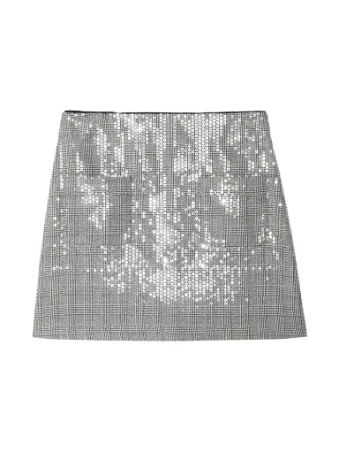 Zadig & Voltaire Women's Jaime Car Sequined A-Line Miniskirt - Black - Size Large | Thumbnail 1