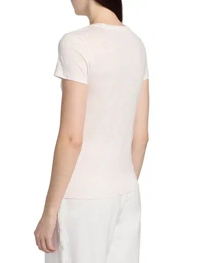 Majestic Filatures Women's Stretch-Linen T-Shirt - Eau De Rose | Thumbnail 5 Majestic Filatures Women's Stretch-Linen T-Shirt - Eau De Rose | Thumbnail 5