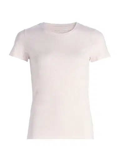 Majestic Filatures Women's Stretch-Linen T-Shirt - Eau De Rose | Thumbnail 1 Majestic Filatures Women's Stretch-Linen T-Shirt - Eau De Rose | Thumbnail 1