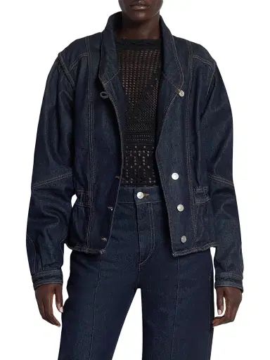 Isabel Marant Women's Dolie Blouson Denim Jacket - Dark Midnight - Size 10 | Thumbnail 3 Isabel Marant Women's Dolie Blouson Denim Jacket - Dark Midnight - Size 10 | Thumbnail 3