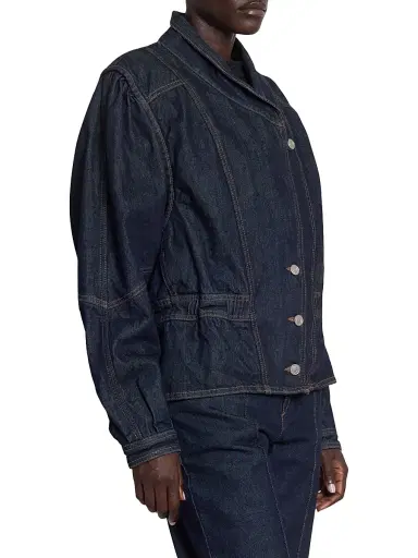 Isabel Marant Women's Dolie Blouson Denim Jacket - Dark Midnight - Size 10 | Thumbnail 4 Isabel Marant Women's Dolie Blouson Denim Jacket - Dark Midnight - Size 10 | Thumbnail 4