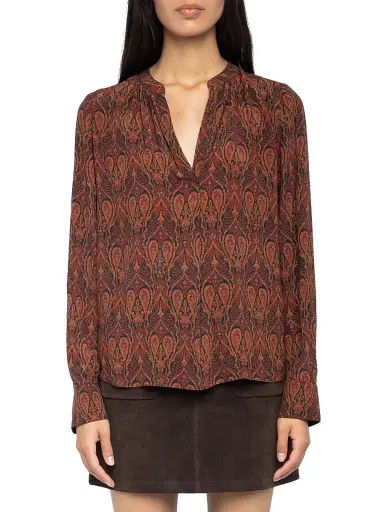 Zadig & Voltaire Women's Tinko Paisley Top - Black - Size Large | Thumbnail 3 Zadig & Voltaire Women's Tinko Paisley Top - Black - Size Large | Thumbnail 3