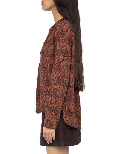 Zadig & Voltaire Women's Tinko Paisley Top - Black - Size Large | Thumbnail 4 Zadig & Voltaire Women's Tinko Paisley Top - Black - Size Large | Thumbnail 4